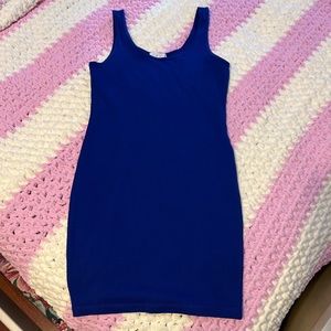 Navy blue bodycon dress